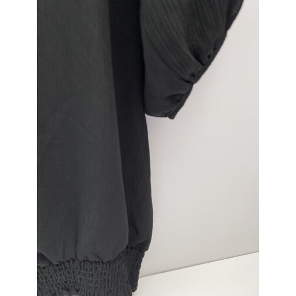 Lane Bryant Woman's Blouse, Size 22/24W, Black Polyester Sheer Shirt , NWT - Picture 6 of 10